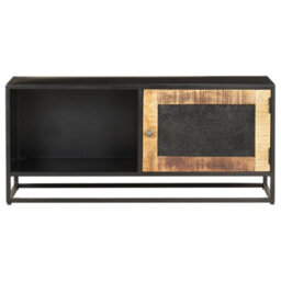Berkfield Tv Cabinet 90X30X40 Cm Rough Mango Wood - thumbnail 2
