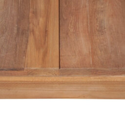 Berkfield Coffee Table Solid Teak Wood With Natural Finish 60X60X40 Cm - thumbnail 6