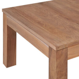 Berkfield Coffee Table Solid Teak Wood With Natural Finish 60X60X40 Cm - thumbnail 4