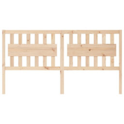 Berkfield Bed Headboard 185.5X4X100 Cm Solid Wood Pine - thumbnail 3