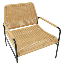 Beliani Set Of 2 Garden Chairs Prasimo Pe Rattan Natural - thumbnail 8