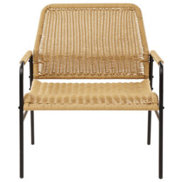 Beliani Set Of 2 Garden Chairs Prasimo Pe Rattan Natural - thumbnail 6