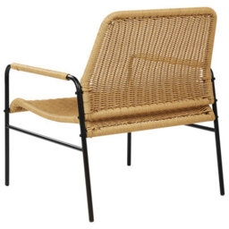 Beliani Set Of 2 Garden Chairs Prasimo Pe Rattan Natural - thumbnail 7