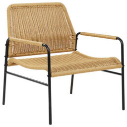 Beliani Set Of 2 Garden Chairs Prasimo Pe Rattan Natural - thumbnail 4