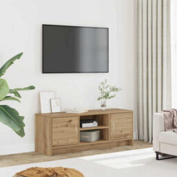 Walplus Tv Cabinet Artisan Oak 102X30X37.5 Cm Engineered Wood - thumbnail 1