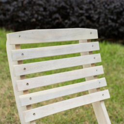 Abrihome Acacia Wood Folding Bistro Set, 2 Chairs & Square Table, Space-Saving, Weather-Resistant, Ideal For Garden & Balcony - thumbnail 6