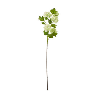 Hill Interiors Snowball Viburnum Artificial Flower Spray Green (One Size) - image 1