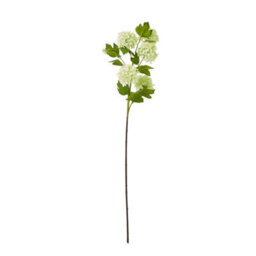 Hill Interiors Snowball Viburnum Artificial Flower Spray Green (One Size) - thumbnail 1