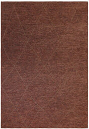Terracotta Geometric Modern Geometric Rug Easy To Clean Living Room And Bedroom-160Cm X 230Cm - thumbnail 4