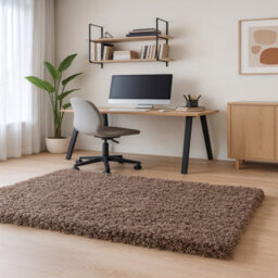 Uetian Mocca Shaggy Rug 120X170Cm Shaggy Rug With 5Cm Pile Thickness Soft Texture For Living Room Hallways - thumbnail 5