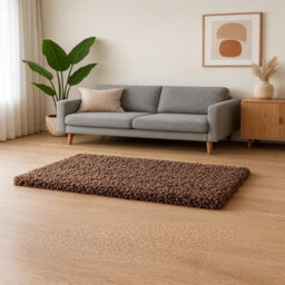 Uetian Mocca Shaggy Rug 120X170Cm Shaggy Rug With 5Cm Pile Thickness Soft Texture For Living Room Hallways - thumbnail 6