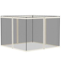 Outsunny 302 X 207Cm Universal Replacement Gazebo Mesh Netting Screen Walls - thumbnail 2