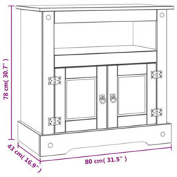 Vidaxl Tv Cabinet Mexican Pine Corona Range 80X43X78 Cm - thumbnail 8