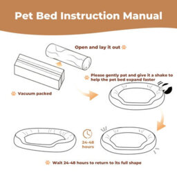 Skylos Dog Bed Luxury Soft Washable Puppy Cat Cushion Mattress Corduroy Grey - thumbnail 9