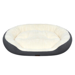 Skylos Dog Bed Luxury Soft Washable Puppy Cat Cushion Mattress Corduroy Grey - thumbnail 2