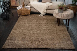 Smart Living Shaggy Soft Thick Area Rug, Living Room Carpet, Kitchen Floor, Bedroom Soft Rugs 200Cm X 290Cm - Dark Beige - thumbnail 1