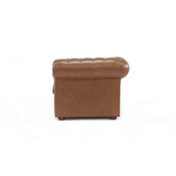 Chesterfield 2 Seater Old English Tan Real Leather Sofa Bespoke In Classic Style - thumbnail 7