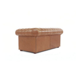 Chesterfield 2 Seater Old English Tan Real Leather Sofa Bespoke In Classic Style - thumbnail 8
