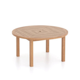 Eterna Luxor Teak Garden Dining Table & 6 Seat Marlow Chair Set - With Green Cushions - thumbnail 5