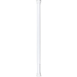 Telescopic Metal Shower Curtain Rod Pole For Bathroom White 110 - 200 - thumbnail 1