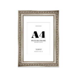 A4 Silver Ornate Picture Frame (29.7 X 21Cm) With Mount For A5 Poster, Photo, Artwork, Gallery Wall Or Print - thumbnail 1