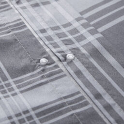 Ameha Printed Duvet Cover 2Piece Set Quilt Microfiber  With Matching Pillowcase (Grey Check, Single 135X200Cm) - thumbnail 7