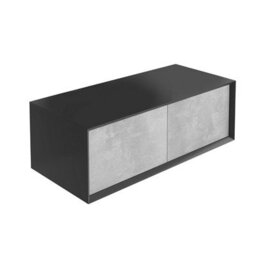 Plum&clay Declan Black & Concrete Wall Mounted Vanity Unit & Basin Set (W)1200mm (H)400mm