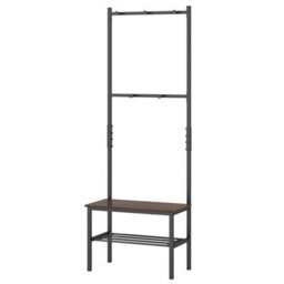Gainoom 3-In-1 Hall Tree Freestanding Entryway Bench Industrial Hallway Organizer Coat And Shoe Rack - thumbnail 5