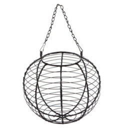 Redwood Leisure Redwood Ball Steel Nut Bird Feeder - Grey