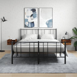 Berkfield Wall-Mounted Bedside Cabinets 2 Pcs Smoked Oak 35X35X20 Cm - thumbnail 1