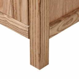 Wyld And Coco Hearth Timber Rustic Sassafras Five Drawer Chest, Light Brown, Tall Storage Sideboard For Bedroom And Living Room - thumbnail 7