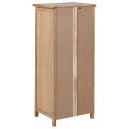 Wyld And Coco Hearth Timber Rustic Sassafras Five Drawer Chest, Light Brown, Tall Storage Sideboard For Bedroom And Living Room - thumbnail 6