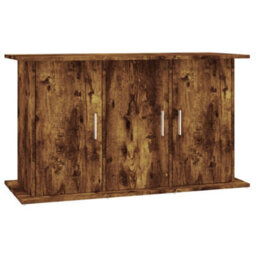 Walplus Smoked Oak Aquarium Stand 101X41X58 Cm Engineered Wood - Fish Tank Cabinet - thumbnail 2