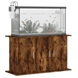 Walplus Smoked Oak Aquarium Stand 101X41X58 Cm Engineered Wood - Fish Tank Cabinet - thumbnail 4