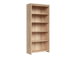Arte Kaspian Sonoma Tower 90Cm Tall Bookcase - Open 4-Shelf Display Unit - thumbnail 1