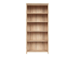 Arte Kaspian Sonoma Tower 90Cm Tall Bookcase - Open 4-Shelf Display Unit - thumbnail 2