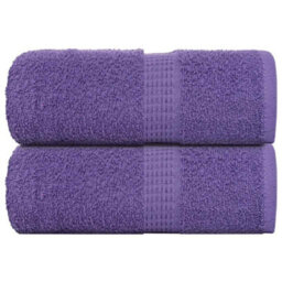 Berkfield Soap Towels 2 Pcs Purple 30X30 Cm 360 Gsm 100% Cotton