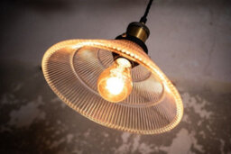 Romilly Tapered Etched Glass French Style Pendant Light - Se Home - thumbnail 3