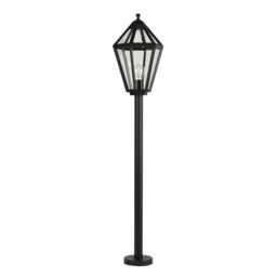 GoodHome Lantern Black Mains-Powered 1 Lamp Outdoor 6 Faces Post Light (H)1200mm - thumbnail 2