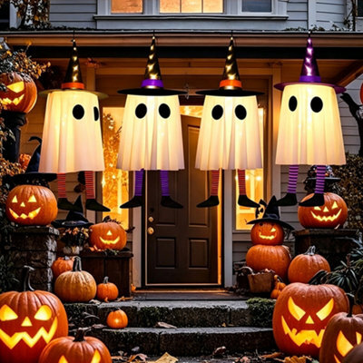 Halloween Ghost String Lights Led Hanging Ghost Fairy Lights For Indoor Outdoor Party Decor Purple - image 1