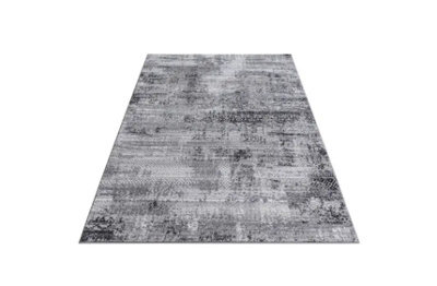 Stratus Interiors Gatsby Large Living Room Rug 200 X 290 Cm - Dark Grey / Silver / White - Large - image 1