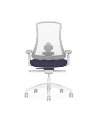 Flexispot Ergonomic Chair With Aesthetics And Craftsmanship Sheer White On Purple - image 1