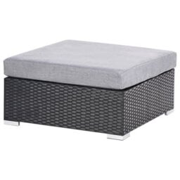 Beliani Garden Corner Sofa With Table 4 Seater Sano Left Hand Pe Rattan Black - thumbnail 9