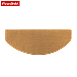 Floordirekt Vienna Self Adhesive Soft High Pile Stair Tread Mat For Indoor Stairs Semicircular Brown 23.5 X 65 Cm - thumbnail 2