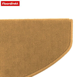 Floordirekt Vienna Self Adhesive Soft High Pile Stair Tread Mat For Indoor Stairs Semicircular Brown 23.5 X 65 Cm - thumbnail 5