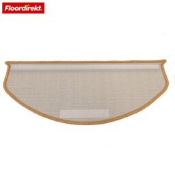 Floordirekt Vienna Self Adhesive Soft High Pile Stair Tread Mat For Indoor Stairs Semicircular Brown 23.5 X 65 Cm - thumbnail 4