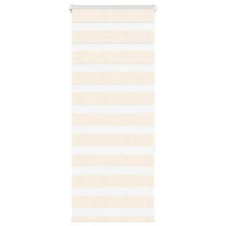 Berkfield Modern Zebra Blind Marble Beige 65X150 Cm Fabric Width 60.9 Cm Polyester - thumbnail 2