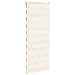 Berkfield Modern Zebra Blind Marble Beige 65X150 Cm Fabric Width 60.9 Cm Polyester - thumbnail 3