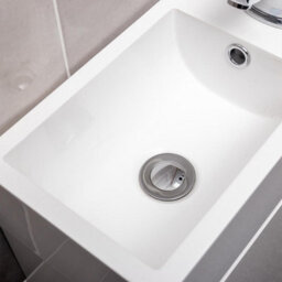 Plum&clay Condense Gloss White Wall Hung Cloakroom Vanity Unit (W)390mm - thumbnail 6