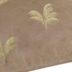 Paoletti Guilded Palms Embroidered Polyester Filled Cushion - thumbnail 4